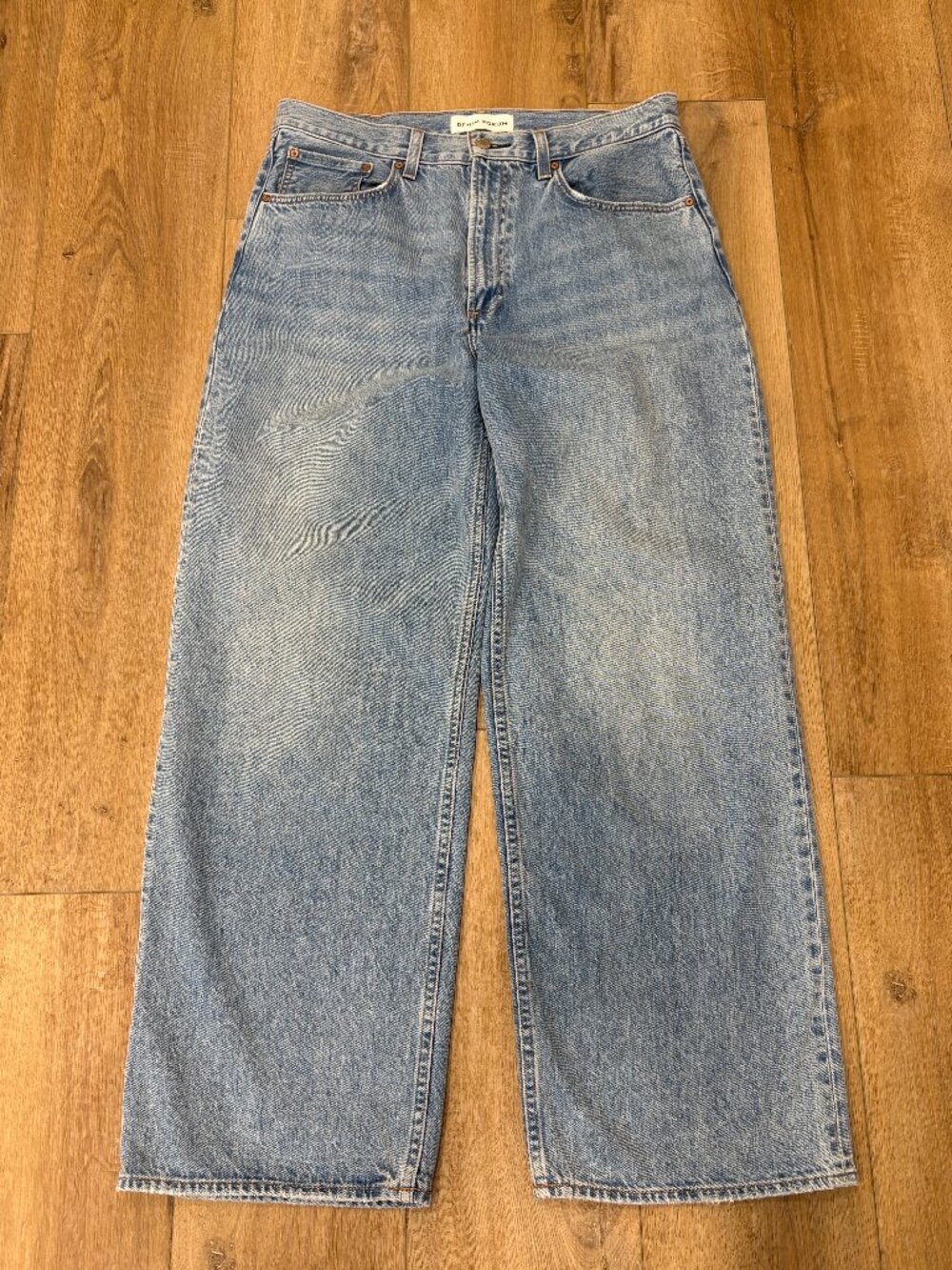 🌟DENIM FORUM🌟 ARITZIA THE 90'S LO-RISE BAGGY WIDE LIGHT WASH SZ 30 - Picture 2 of 8